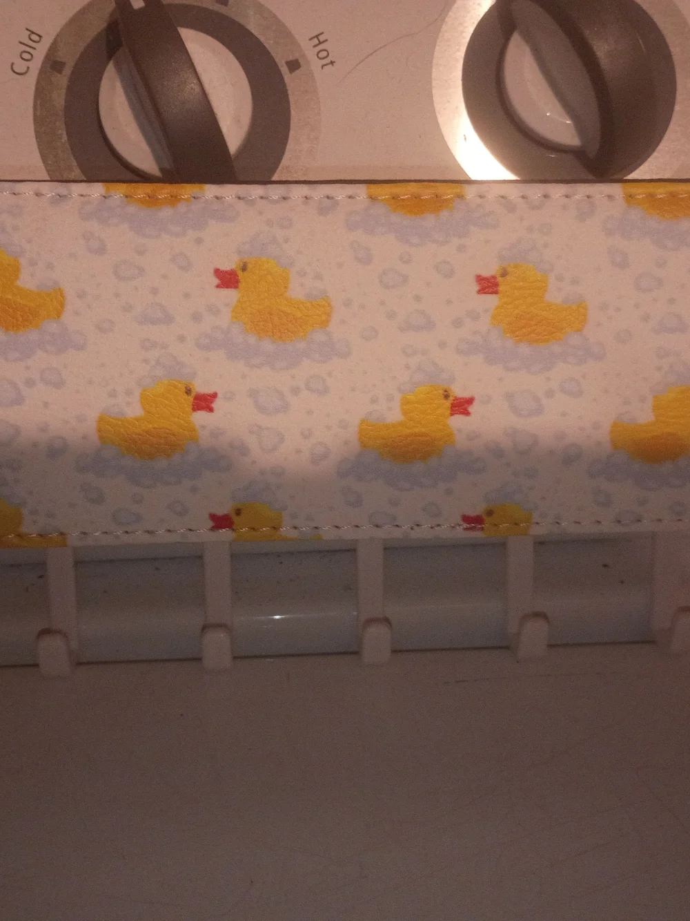 Cute Rubber Duck Pattern Shower Curtain - Multi Color